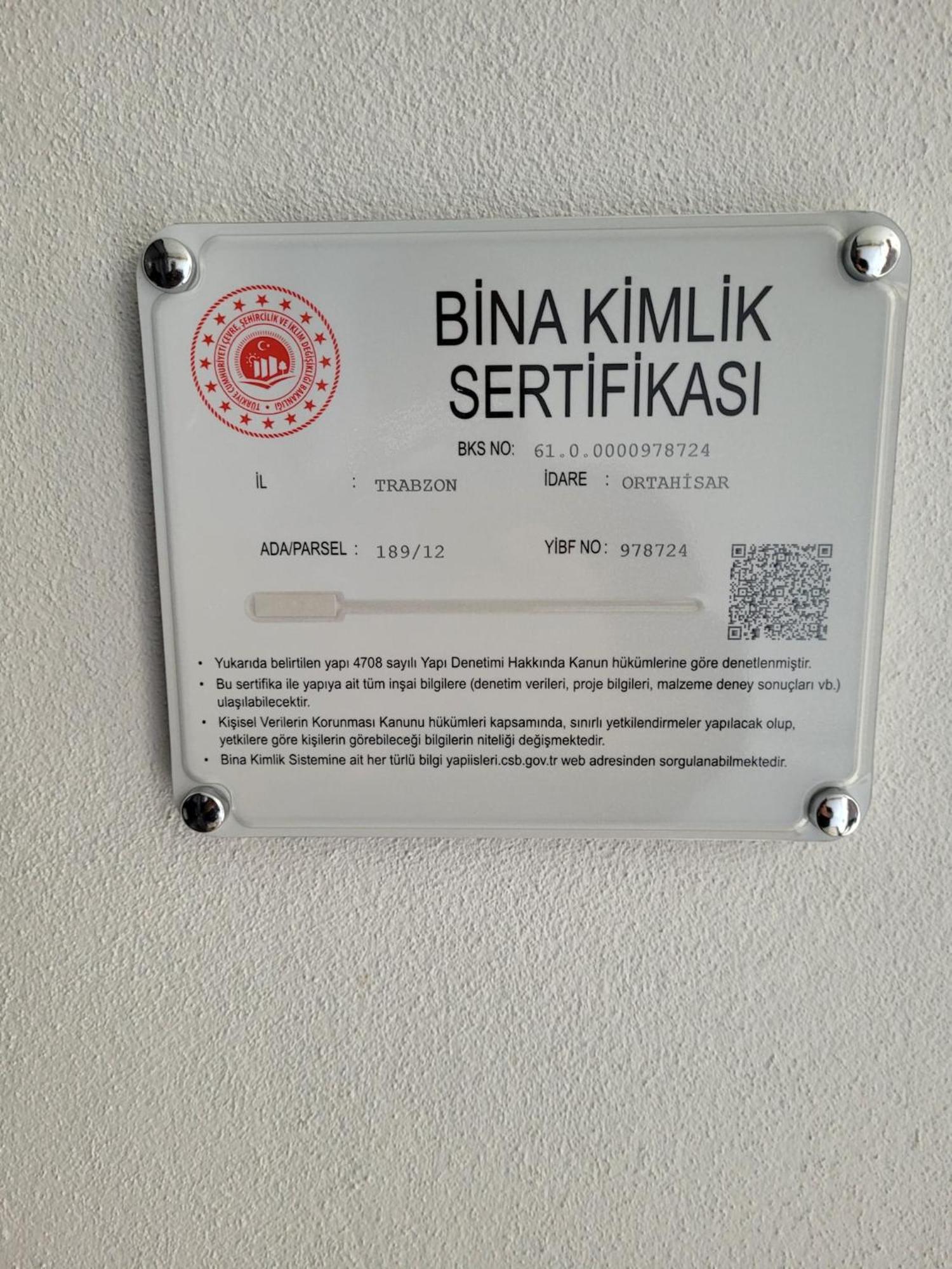 Apartment Mukka Turizim Amacli Daireler Pelitli (Trabzon)