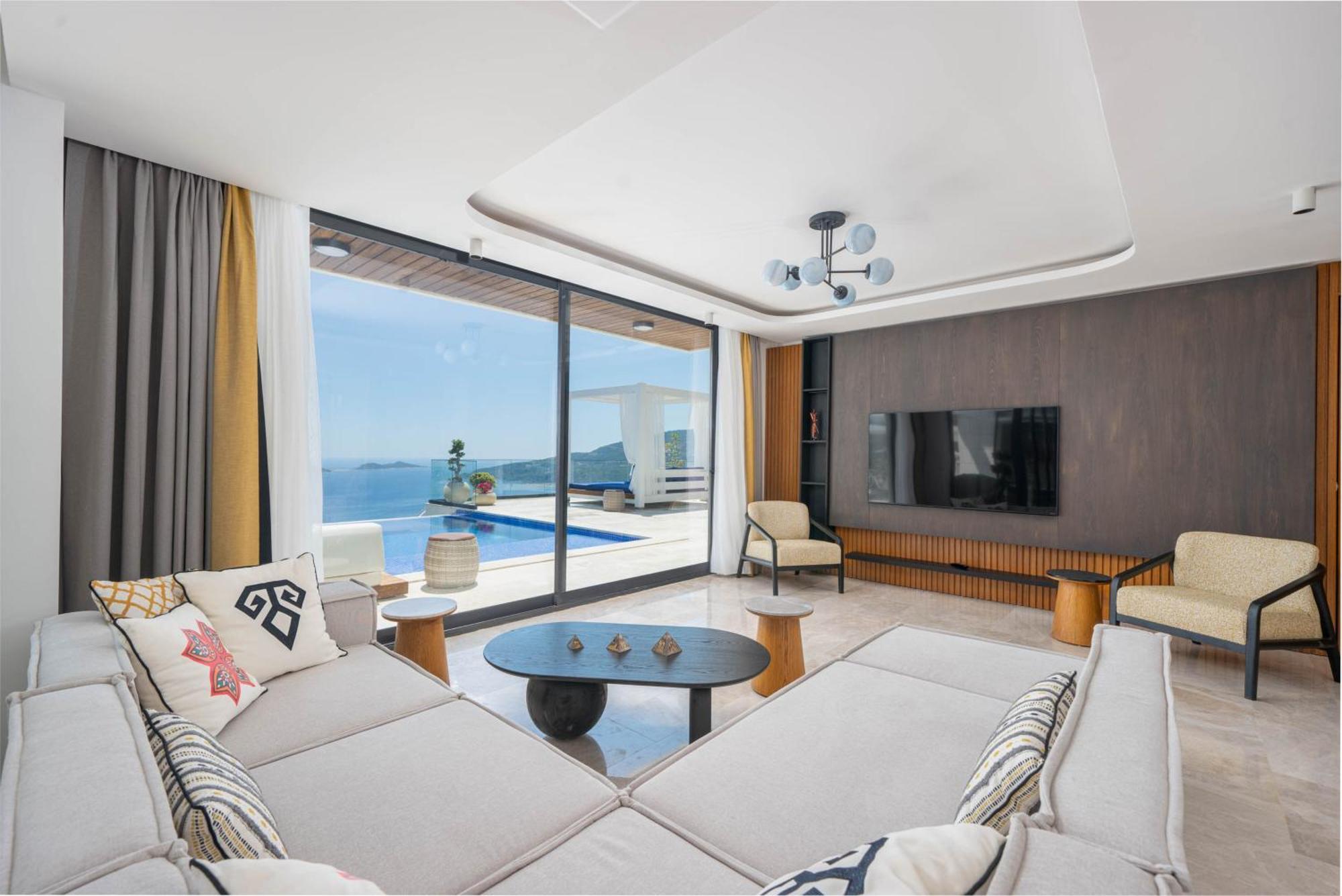 Ultra Luxurious Magnificent Sea View In Kalkan Kalamar Bay Villa Kas