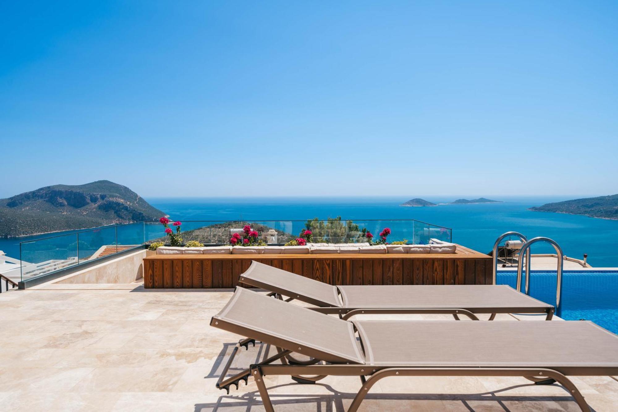Ultra Luxurious Magnificent Sea View In Kalkan Kalamar Bay Villa *