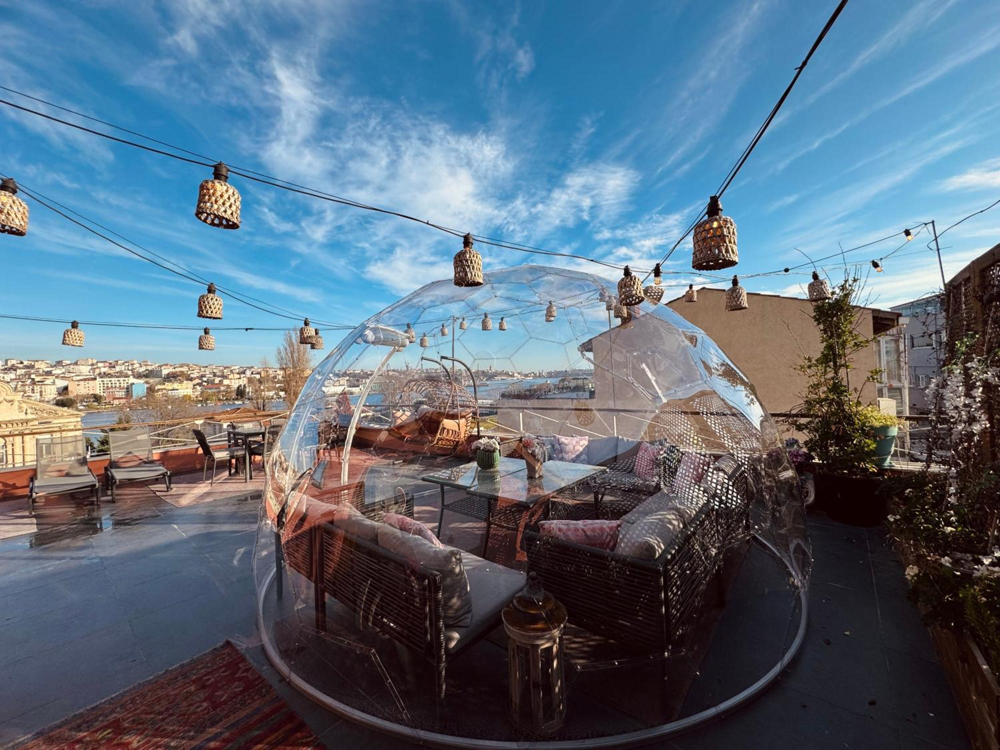 Waterfront By The Tram - Terrace With Dome & Golden Horn View In Fatih *