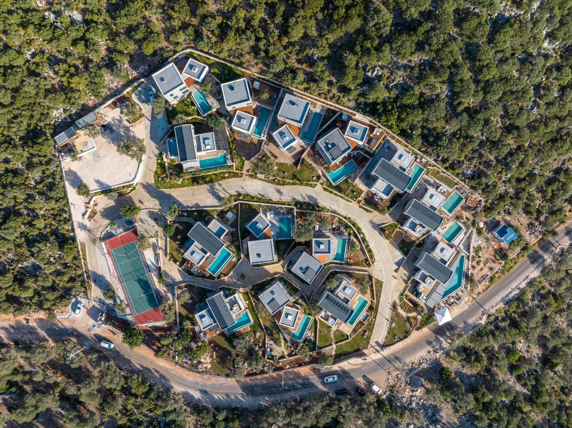 Villa 14 Premium With Openair Restaurant&tennis Court In Nature - Notos Club Kas