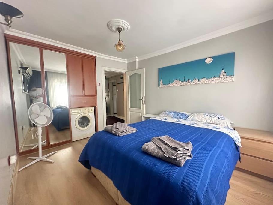 5 Min Walk Distance Taksim Square Semi Sea View Apartment Istanbul